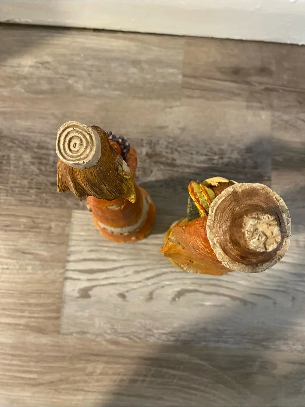 Ganz Thanksgiving Pilgrim Resin Statue Couple Set Of 2 Happy Harvest Give Thanks